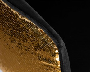 Стул барный DOBRIN DARCY GOLD SHINY, черный велюр с золотыми пайетками в Когалыме - kogalym.ok-mebel.com | фото 8