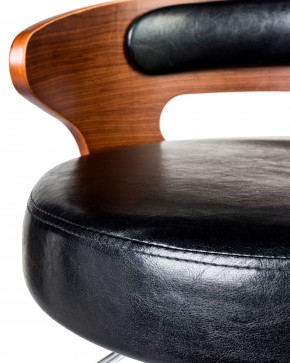 Стул барный DOBRIN FRED BLACK, коричневое дерево, чёрный в Когалыме - kogalym.ok-mebel.com | фото 6