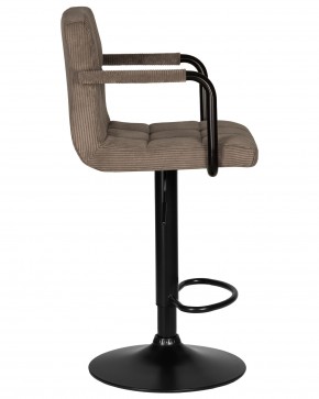 Стул барный DOBRIN KRUGER ARM BLACK, какао вельвет (LAR-E2041-05) в Когалыме - kogalym.ok-mebel.com | фото 3