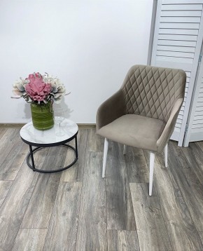 Стул BRANDY-X ЛАТТЕ #25 / белый каркас, велюр М-City в Когалыме - kogalym.ok-mebel.com | фото 2