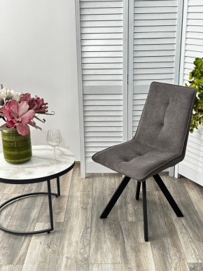 Стул BRONX, 360 град. поворот. B28 Темно-серый, велюр / черный каркас, М-City в Когалыме - kogalym.ok-mebel.com | фото 4