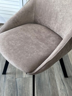 Стул CASA, 360 град. поворот. B5 Капучино, велюр / черный каркас,М-City в Когалыме - kogalym.ok-mebel.com | фото 3