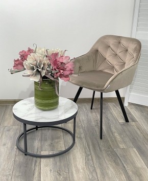 Стул GALE 360 град. поворот. BLUVEL-40 BEIGE, велюр/ черный каркас, М-City в Когалыме - kogalym.ok-mebel.com | фото 2