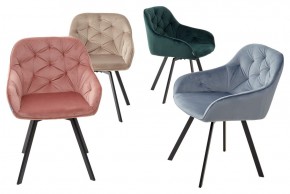 Стул GALE 360 град. поворот. BLUVEL-40 BEIGE, велюр/ черный каркас, М-City в Когалыме - kogalym.ok-mebel.com | фото 3