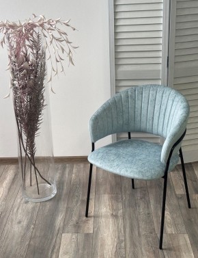 Стул ГЕММА, цвет RAIN 7 breeze, велюр / черный каркас М-City в Когалыме - kogalym.ok-mebel.com | фото 4