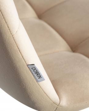 Стул обеденный DOBRIN CHILLY, Бежевый Holland 07, основание черный в Когалыме - kogalym.ok-mebel.com | фото 10