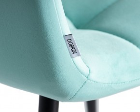 Стул обеденный DOBRIN CHILLY, Мятный Holland 50, основание черное в Когалыме - kogalym.ok-mebel.com | фото 10