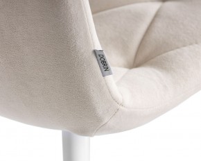 Стул обеденный DOBRIN CHILLY ROMBO, Бежевый Simple 44, основание белое в Когалыме - kogalym.ok-mebel.com | фото 10
