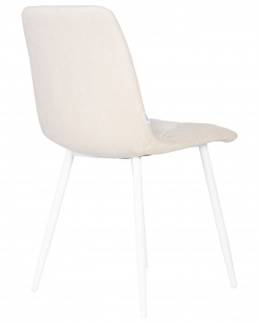 Стул обеденный DOBRIN CHILLY ROMBO, Бежевый Simple 44, основание белое в Когалыме - kogalym.ok-mebel.com | фото 4