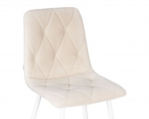 Стул обеденный DOBRIN CHILLY ROMBO, Бежевый Simple 44, основание белое в Когалыме - kogalym.ok-mebel.com | фото 8