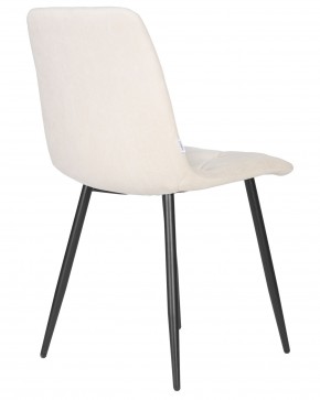 Стул обеденный DOBRIN CHILLY ROMBO, Бежевый Simple 44, основание черный в Когалыме - kogalym.ok-mebel.com | фото 4