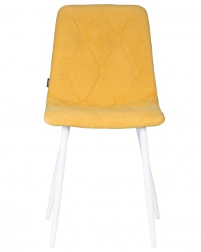 Стул обеденный DOBRIN CHILLY ROMBO, Горчичный Simple 15, основание белый в Когалыме - kogalym.ok-mebel.com | фото 7