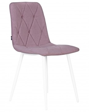 Стул обеденный DOBRIN CHILLY ROMBO, Лавандовый Simple 48, основание белый в Когалыме - kogalym.ok-mebel.com | фото 2