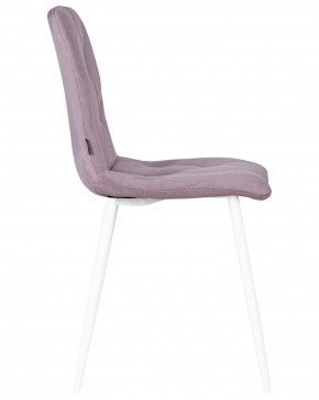 Стул обеденный DOBRIN CHILLY ROMBO, Лавандовый Simple 48, основание белый в Когалыме - kogalym.ok-mebel.com | фото 3