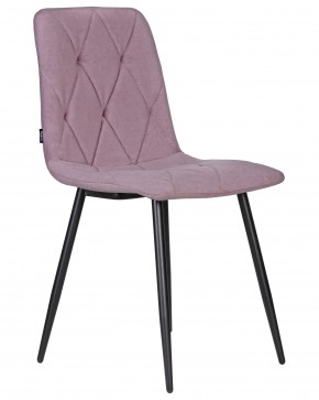 Стул обеденный DOBRIN CHILLY ROMBO, Лавандовый Simple 48, основание черное в Когалыме - kogalym.ok-mebel.com | фото 2