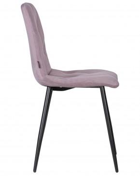 Стул обеденный DOBRIN CHILLY ROMBO, Лавандовый Simple 48, основание черное в Когалыме - kogalym.ok-mebel.com | фото 3