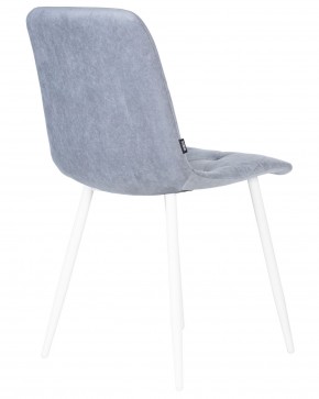Стул обеденный DOBRIN CHILLY ROMBO, Серо-голубой Simple 26, основание белый в Когалыме - kogalym.ok-mebel.com | фото 4