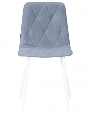 Стул обеденный DOBRIN CHILLY ROMBO, Серо-голубой Simple 26, основание белый в Когалыме - kogalym.ok-mebel.com | фото 6