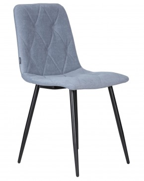Стул обеденный DOBRIN CHILLY ROMBO, Серо-голубой Simple 26, основание черное в Когалыме - kogalym.ok-mebel.com | фото 2