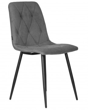 Стул обеденный DOBRIN CHILLY ROMBO, Серый Simple 33, основание черное в Когалыме - kogalym.ok-mebel.com | фото 2