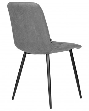 Стул обеденный DOBRIN CHILLY ROMBO, Серый Simple 33, основание черное в Когалыме - kogalym.ok-mebel.com | фото 4
