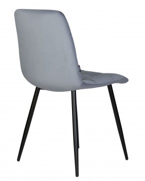 Стул обеденный DOBRIN CHILLY, Серо-голубой Holland 14, основание черное в Когалыме - kogalym.ok-mebel.com | фото 4