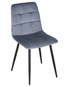 Стул обеденный DOBRIN CHILLY, Серо-голубой Holland 14, основание черное в Когалыме - kogalym.ok-mebel.com | фото 7