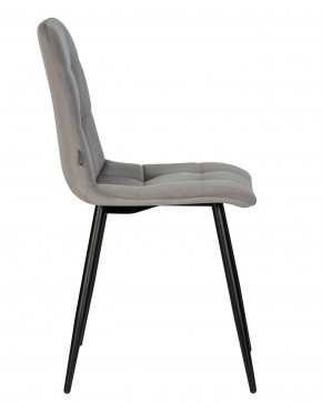 Стул обеденный DOBRIN CHILLY, Темно-серый Holland 18, основание черное в Когалыме - kogalym.ok-mebel.com | фото 4