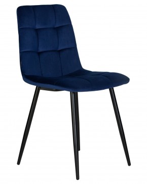 Стул обеденный DOBRIN CHILLY, Темно-синий Holland 60, основание черное в Когалыме - kogalym.ok-mebel.com | фото 2