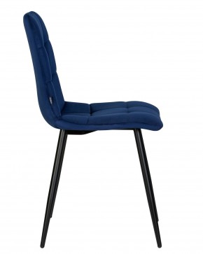Стул обеденный DOBRIN CHILLY, Темно-синий Holland 60, основание черное в Когалыме - kogalym.ok-mebel.com | фото 3