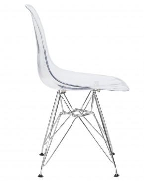 Стул обеденный DOBRIN DSR CASPER, ножки хром, цвет прозрачный в Когалыме - kogalym.ok-mebel.com | фото 3