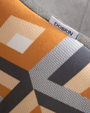 Стул обеденный DOBRIN MARKUS, ЭМАЛЬ ЧЕРНЫЙ МУАР ткань Candy Graphite+Escada Ochre в Когалыме - kogalym.ok-mebel.com | фото 10