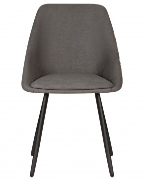 Стул обеденный DOBRIN MARKUS, ЭМАЛЬ ЧЕРНЫЙ МУАР ткань Candy Graphite+Escada Ochre в Когалыме - kogalym.ok-mebel.com | фото 6