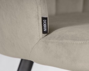 Стул обеденный DOBRIN NAOMI, ЭМАЛЬ ЧЕРНЫЙ МУАР велюр Catania Cocoa в Когалыме - kogalym.ok-mebel.com | фото 7
