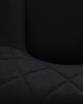 Стул обеденный DOBRIN ROBY, ЭМАЛЬ ЧЕРНЫЙ МУАР велюр Catania Black в Когалыме - kogalym.ok-mebel.com | фото 3
