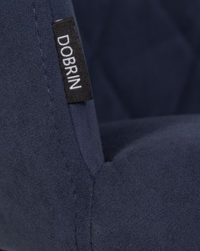 Стул обеденный DOBRIN ROBY, ЭМАЛЬ ЧЕРНЫЙ МУАР велюр Catania Dark Blue в Когалыме - kogalym.ok-mebel.com | фото 9