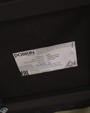 Стул обеденный DOBRIN ROBY, ЭМАЛЬ ЧЕРНЫЙ МУАР велюр Catania Forest в Когалыме - kogalym.ok-mebel.com | фото 12