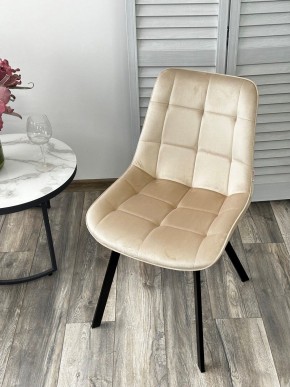 Стул ONION G062-03 светлый беж, велюр/ черный каркас М-City в Когалыме - kogalym.ok-mebel.com | фото 2