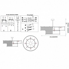 Светильник на штанге Imperiumloft RH Marais Round Chandelier 40,2668 в Когалыме - kogalym.ok-mebel.com | фото 11
