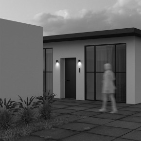 Светильник на штанге Maytoni Clyde O493WL-01B в Когалыме - kogalym.ok-mebel.com | фото 4