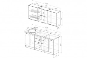 ТЕРЦИЯ Кухонный гарнитур Макси 2 (1800 мм) в Когалыме - kogalym.ok-mebel.com | фото 2