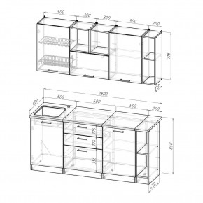 ТОМИЛЛА Кухонный гарнитур Макси 4 (1800 мм ) в Когалыме - kogalym.ok-mebel.com | фото 2