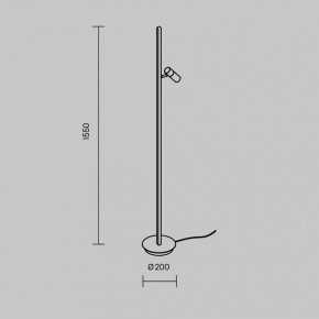 Торшер Maytoni Thin MOD395FL-L28BS3K в Когалыме - kogalym.ok-mebel.com | фото 4
