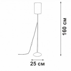 Торшер Vitaluce V2840 V2840-0/1P в Когалыме - kogalym.ok-mebel.com | фото 3