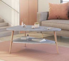 ТРИО Стол журнальный (бетон) в Когалыме - kogalym.ok-mebel.com | фото