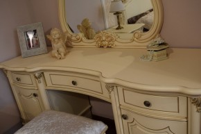 Туалетный стол + Зеркало Мона Лиза (крем) в Когалыме - kogalym.ok-mebel.com | фото 5