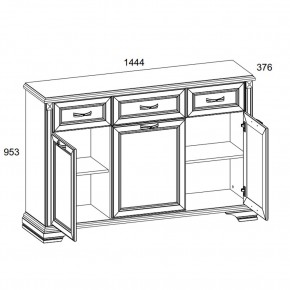 Тумба 3D3S, MONAKO, цвет Сосна винтаж/дуб анкона в Когалыме - kogalym.ok-mebel.com | фото 2