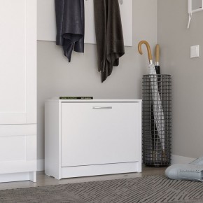 Тумба ОРИОН с одной полкой для обуви, цвет белый в Когалыме - kogalym.ok-mebel.com | фото 4