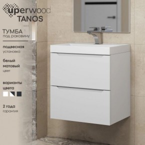 Тумба под раковину Uperwood Tanos 100 см, подвесная, белая матовая в Когалыме - kogalym.ok-mebel.com | фото 4