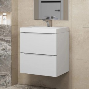 Тумба под раковину Uperwood Tanos 50 см, подвесная, белая матовая в Когалыме - kogalym.ok-mebel.com | фото